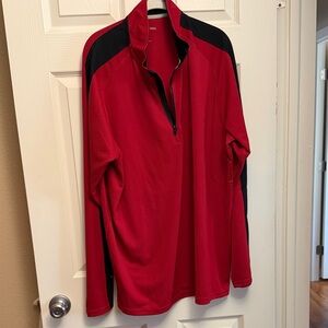 Sport-Tek Red and Black Pullover